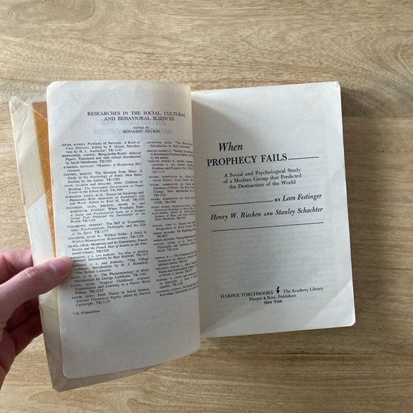 3 FOR $15 When Prophecy Fails Book - Picture 5 of 13